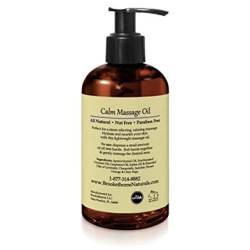 Calm Massage Oil with Lavender & Chamomile for Sore Muscles