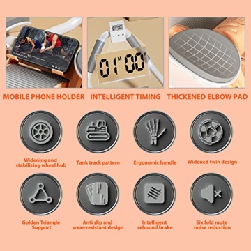 Uota Elbow Support Ab Roller for Effective Core Training