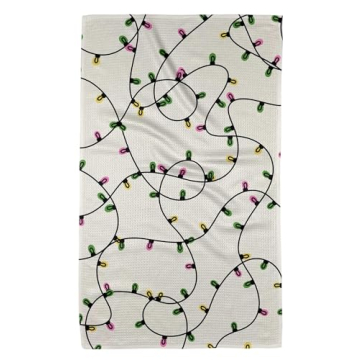 GEOMETRY Christmas Kitchen Towels - Quick Dry Microfiber Cloth Dish Towels for Kitchen Drying - Prem...