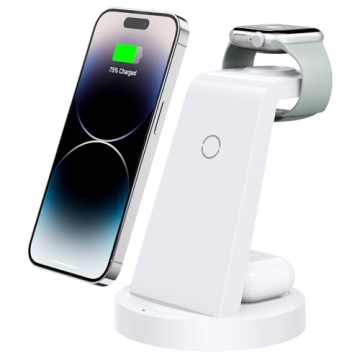 3 in 1 Wireless Charging Station for iPhone & Apple Devices - Fast Charging Dock