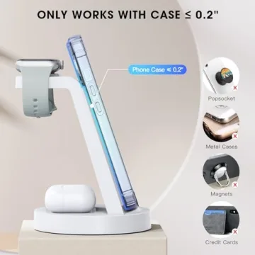 3 in 1 Wireless Charger for iPhone Apple Watch AirPods Fast Dock