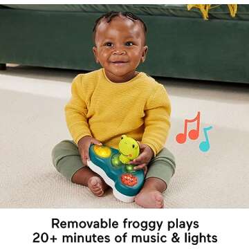 Fisher-Price Baby Bouncer Colorful Corners Jumperoo Activity Center with Music Lights Sounds & Developmental Toys