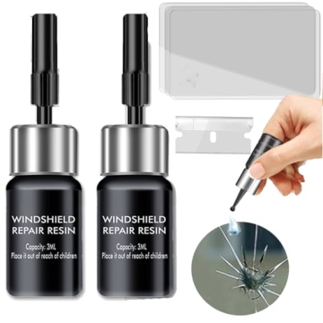 Zupooko Windshield Repair Kit, Nano Glass Repair Fluid Cracks Gone Glass Kit Automotive Windscreen T...