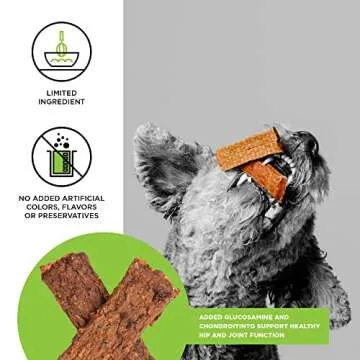 BIXBI Chicken Jerky Dog Treats - Joint Support & Grain Free