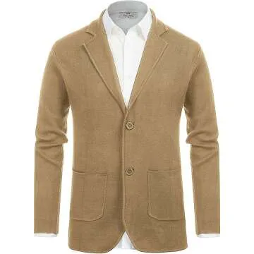 PJ PAUL JONES Men's Cardigan with Shawl Collar