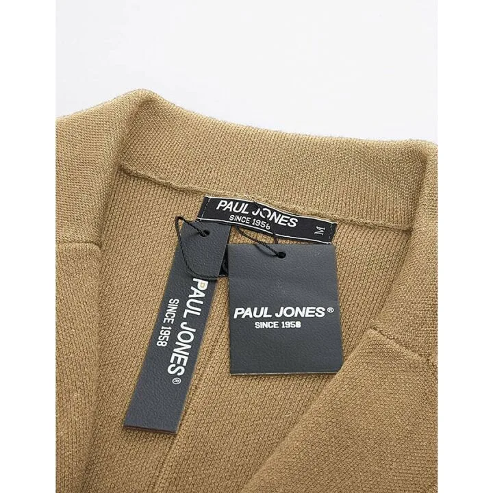 PJ PAUL JONES Men's Cardigan with Shawl Collar