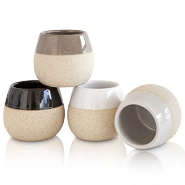 Ceramic Espresso Cups Set of 4 - A Touch of Elegance for Every Coffee Lover