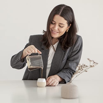 Elegant Amarcado Ceramic Espresso Cups Set of 4