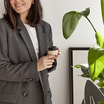 Elegant Amarcado Ceramic Espresso Cups Set of 4