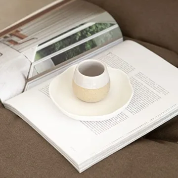 Elegant Amarcado Ceramic Espresso Cups Set of 4