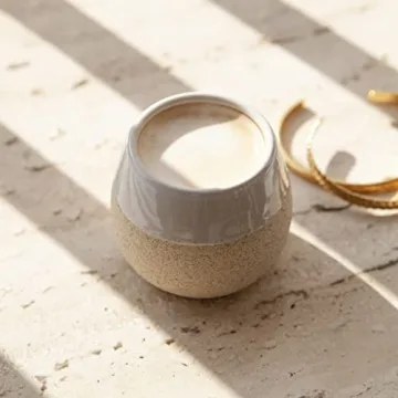 Elegant Amarcado Ceramic Espresso Cups Set of 4