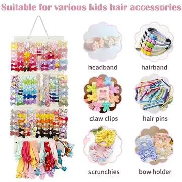 Stylish JOYMOMO Hair Bow Holder Organizer for Girls