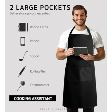 Syntus Adjustable Bib Apron - 2 Pack Water Resistant