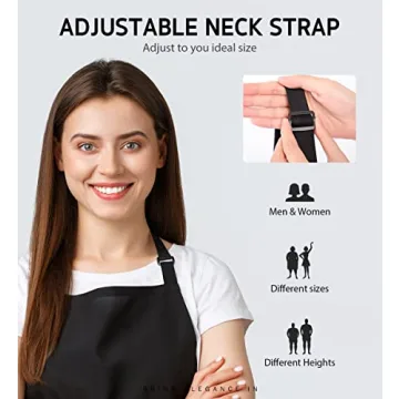 Syntus Adjustable Bib Apron - 2 Pack Water Resistant
