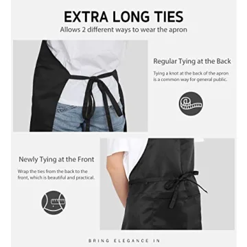 Syntus Adjustable Bib Apron - 2 Pack Water Resistant