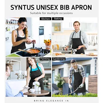 Syntus Adjustable Bib Apron - 2 Pack Water Resistant