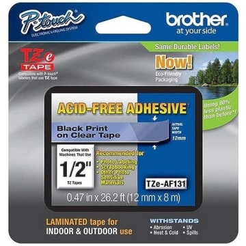 Brother Genuine P-touch TZE-MQG35 Tape, 1/2" Wide, Laminated for Durability