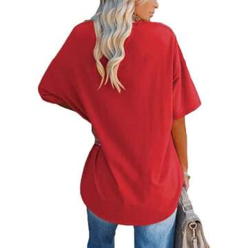 Luwita Summer 2025 Women's Fashion Oversized T-Shirts for Women