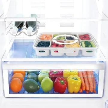 TAROSE Snackle Box - Portable Snack Containers with Lid