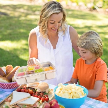 TAROSE Snackle Box - Portable Snack Containers with Lid