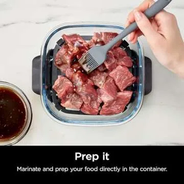 Ninja 6 Cup Glass Cooking Container - Versatile & Leak Proof