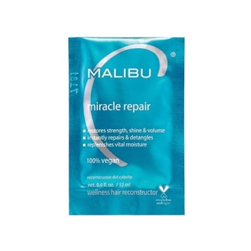 Malibu C Miracle Repair Hair Reconstructor (1 Packet) - Nourishing Hair Repair Treatment for Weak, D...