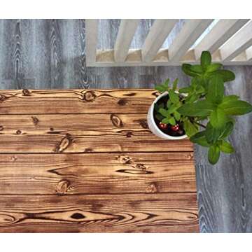 Removable Wood Contact Paper Vintage Pine Style 78.7"x17.7" for Home Decor