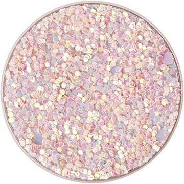 PopSockets Phone Grip with Expanding Kickstand, Glitter PopGrip - Rose