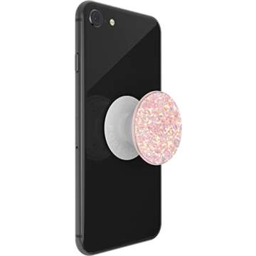 PopSockets Phone Grip with Expanding Kickstand, Glitter PopGrip - Rose