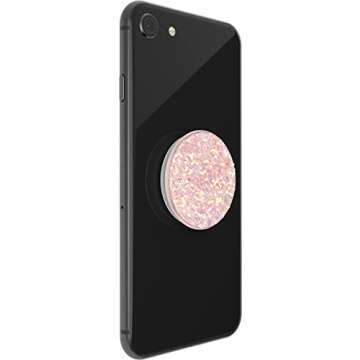 PopSockets Phone Grip with Expanding Kickstand, Glitter PopGrip - Rose