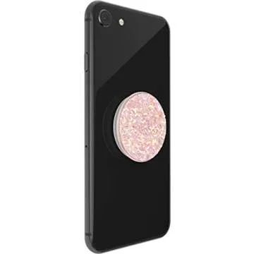 PopSockets Phone Grip with Expanding Kickstand, Glitter PopGrip - Rose