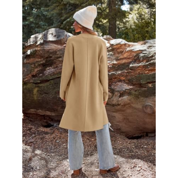 LILLUSORY Stylish Long Knit Wool Cardigan for Women