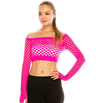 Kurve Women’s Sexy Fishnet Top - Versatile Party Essential