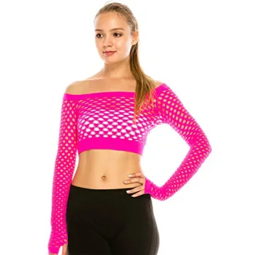 Kurve Women’s Sexy Fishnet Top - Versatile Party Essential