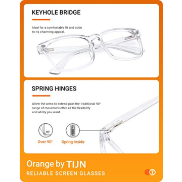 TIJN Anti-Blue Light Glasses for Eye Comfort and Style