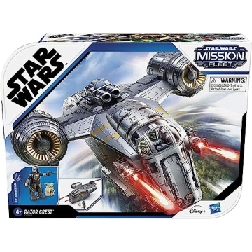Star Wars Mission Fleet Razor Crest with Action Figure for Kids