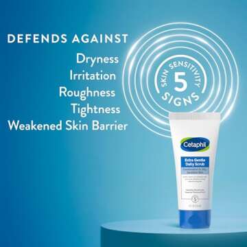 Cetaphil Exfoliating Face Wash, Extra Gentle Daily Face Scrub, Gently Exfoliates & Cleanses, For All...
