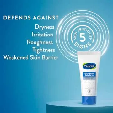 Cetaphil Exfoliating Face Wash, Extra Gentle Daily Face Scrub, Gently Exfoliates & Cleanses, For All...