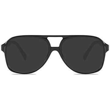 YDAOWKN Retro Aviator Sunglasses for Womens Mens Large Frame Classic 70s Vintage Sunglasses Aviators