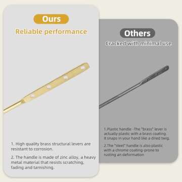 iFealClear Universal Metal Toilet Flush Handle Replacement for Front Mount Toilets