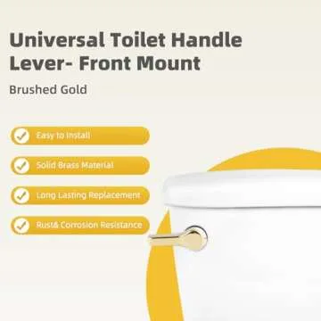Universal Metal Toilet Flush Handle Replacement Kit