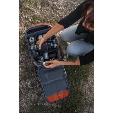 NOMATIC Luma Camera Pack 18L - Camera Backpack Designed by Peter McKinnon - Camera Bag for Photographers (Rust)