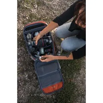 NOMATIC Luma Camera Pack 18L - Camera Backpack Designed by Peter McKinnon - Camera Bag for Photographers (Rust)
