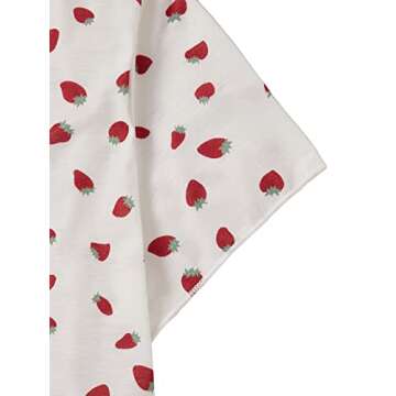 Verdusa Women's 2-Piece Button Down Short Sleeve Ditsy Floral Button Front Sleepwear Loungewear Pj Set Red S