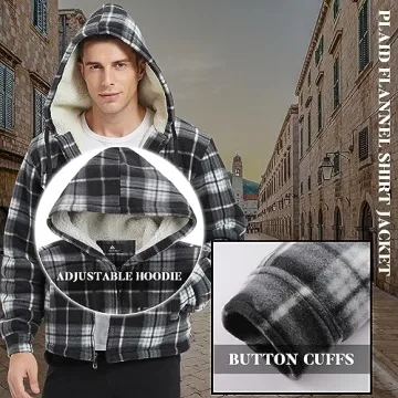 Flannel Hoodie Jacket for Warmth and Style