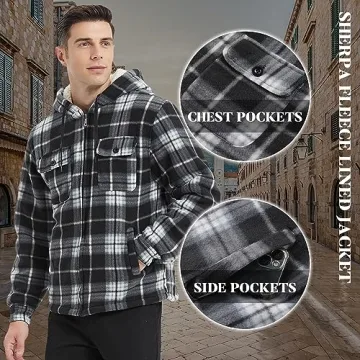 Flannel Hoodie Jacket for Warmth and Style