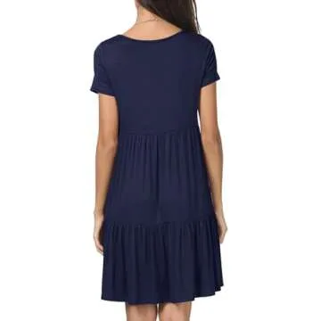 Levaca Women Casual T-Shirt Dress - Comfort Meets Style