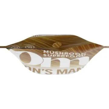 OM Mushroom Superfood Lion's Mane Organic Mushroom Powder, Improves Memory, Focus, Clarity, Nerve Health, and Mood Support, 3.5 oz, 50 Servings Powder Supplement Pouch