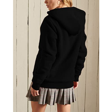 Yeokou Women's Warm Sherpa Lined Hoodie for Chic Comfort