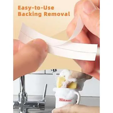 MakeID 0.63" x 13' Label Tape Compatible with MakeID Label Makers L1 Q1 E1 Refills Waterproof Laminated Custom Stickers Office Labels Replacement 16mm x 4m